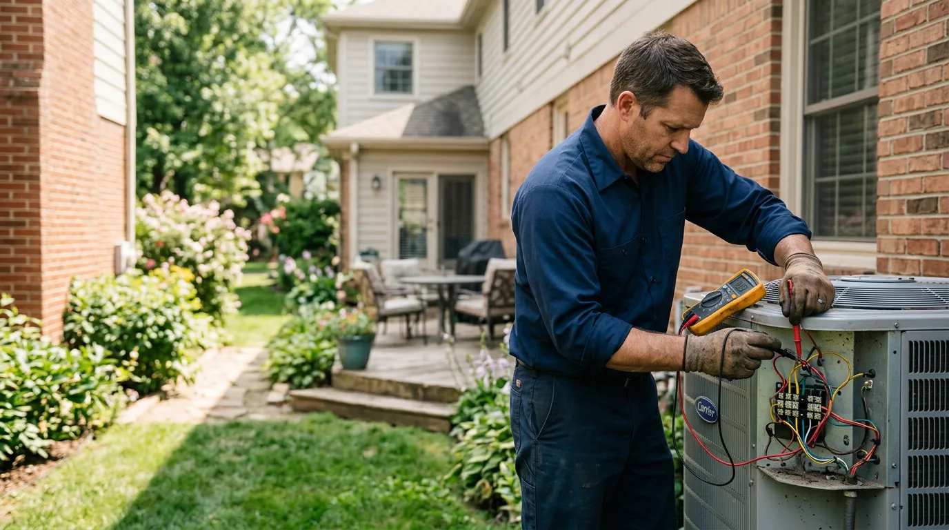 HVAC technician working near Town Creek, AL
